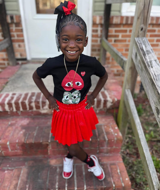 Two Heart Skirt set